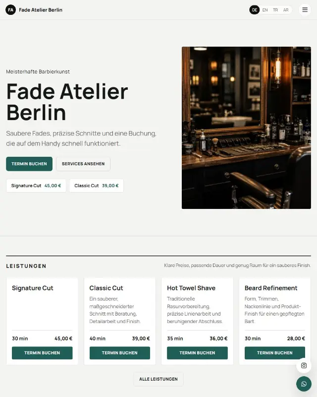Design-Vorschau Modern Berlin Minimal