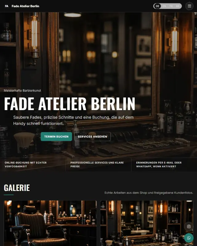 Design-Vorschau Modern Maskulin Dunkel