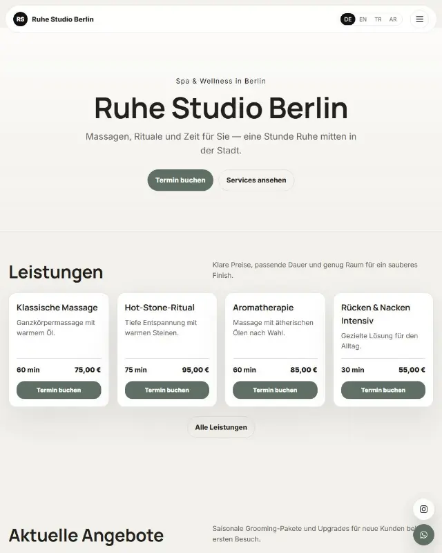 Design-Vorschau Fjäll — Nordisches Studio